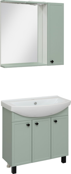 Изображение товара Тумба под умывальник Runo Римини 75 (напольная, мята)