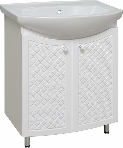 Изображение товара Тумба под умывальник Runo Милано 65 (напольная, белый)