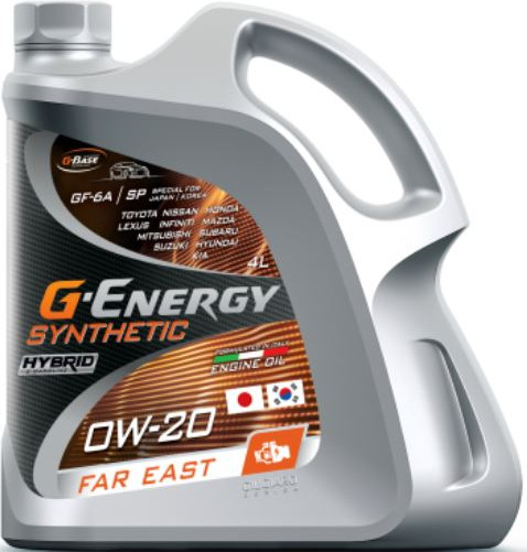 Изображение товара Моторное масло G-Energy Synthetic Far East 0W20 / 253140779 (5л)