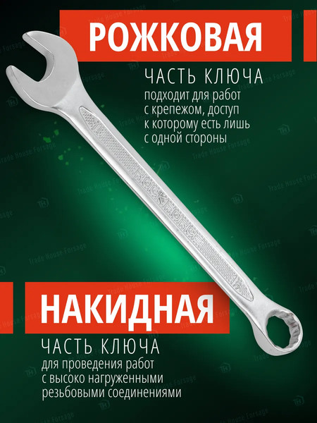 Изображение товара Гаечный ключ RockForce Profi RF-75618 (18297)