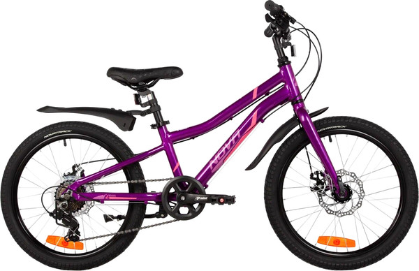 Изображение товара Детский велосипед Novatrack Novara 20 / 20AHD.NOVARA.VL5 (фиолетовый, разобранный, в коробке)