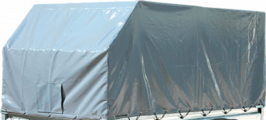 Изображение товара Тент для прицепа Кмз Для прицепа Бизнес Оптима с каркасом Аэро 1500мм