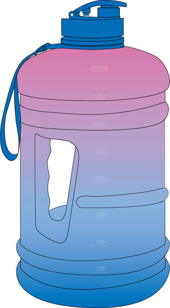 Изображение товара Бутылка для воды Miniso Gradient 3613