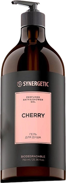 Изображение товара Гель для душа Synergetic Парфюмированный Вишня (750мл)