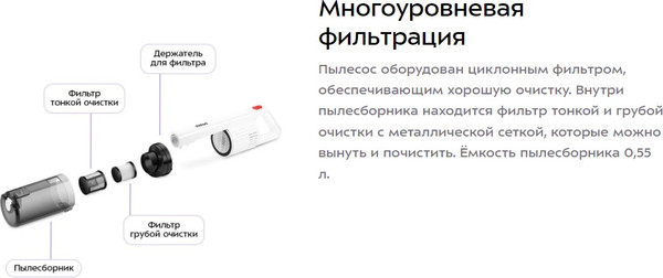 Изображение товара Вертикальный пылесос Kitfort КТ-5339