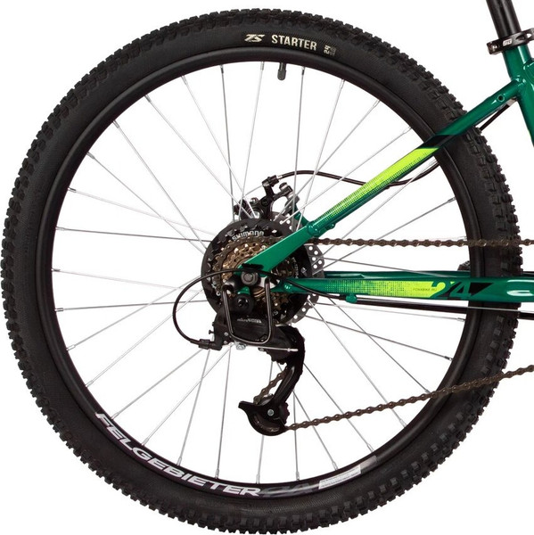 Изображение товара Велосипед Foxx Caiman JR 24 / 24SHD.CAIMAN.12GN5 (зеленый, разобранный, в коробке)