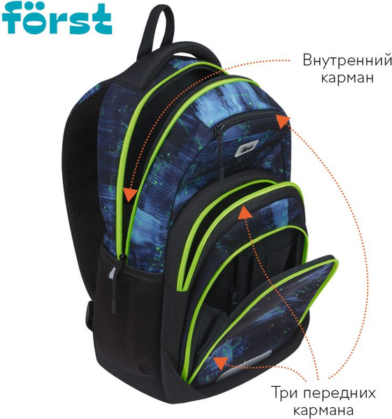 Изображение товара Школьный рюкзак Forst F-Line. Welcome To The Future / FT-RM-082502