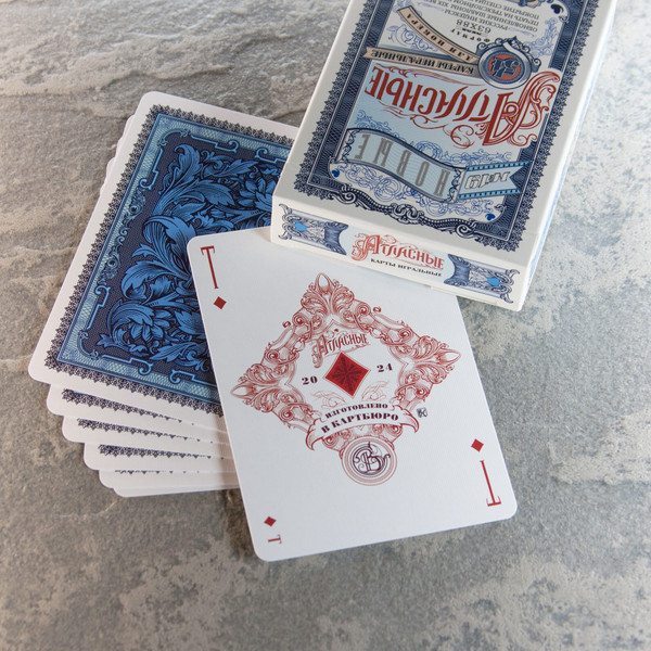 Изображение товара Игральные карты Картбюро Синкевича Новые атласные / 83168 (синий)