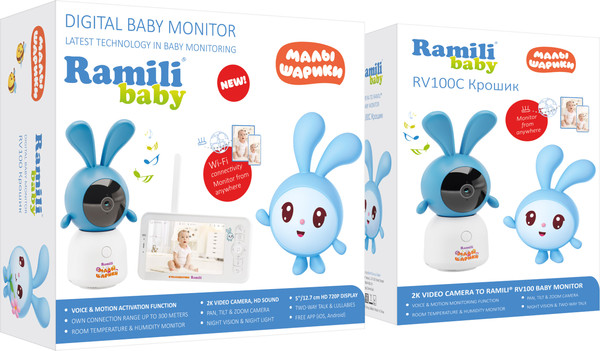 Изображение товара Видеоняня Ramili Baby RV100X2KROSH
