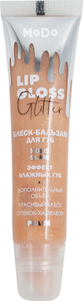 Изображение товара Блеск для губ Modum Modo HoloGlam Peach Блеск-бальзам (15мл)