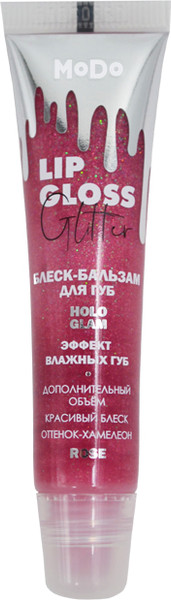 Изображение товара Блеск для губ Modum Modo HoloGlam Rose Блеск-бальзам (15мл)