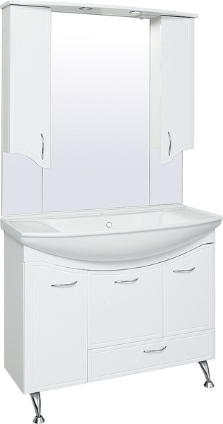 Изображение товара Тумба под умывальник Runo Севилья 105 с корзиной для белья (напольная)