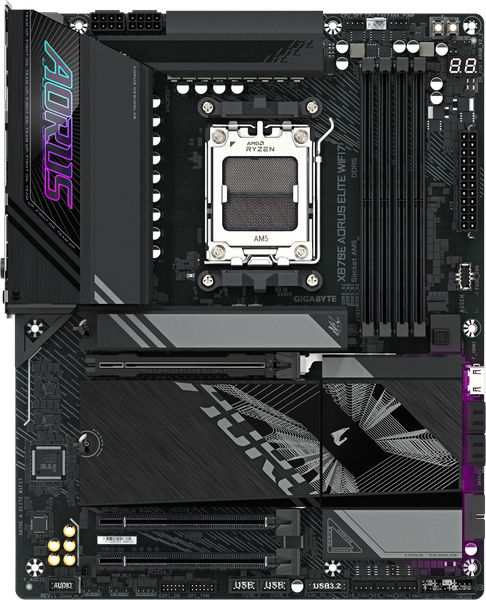 Изображение товара Материнская плата Gigabyte X870E Aorus Elite WiFi7 rev.1.2