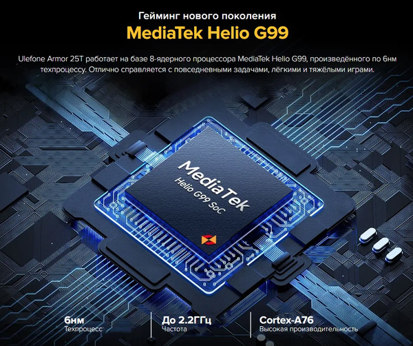 Изображение товара Смартфон Ulefone Armor 25T 6GB/256GB (черный)