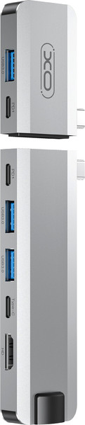 Изображение товара Док-станция для ноутбука XO Разветвитель type-c 9-в-1 / HUB017