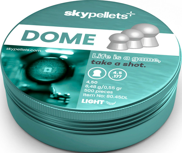 Изображение товара Пульки для пневматики Skypellets Dome Light 4.5мм(.177) 0.55г (500шт)