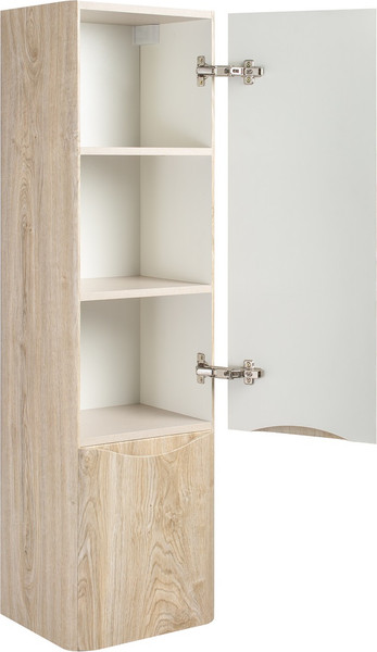 Изображение товара Шкаф-полупенал для ванной Runo Тоскана (подвесной, светлое дерево)
