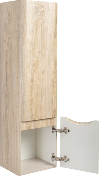 Изображение товара Шкаф-полупенал для ванной Runo Тоскана (подвесной, светлое дерево)