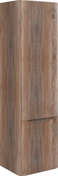 Изображение товара Шкаф-полупенал для ванной Runo Тоскана (подвесной, темное дерево)