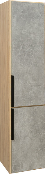 Изображение товара Шкаф-пенал для ванной Runo Мальта 35 правый (подвесной, серый/дуб)