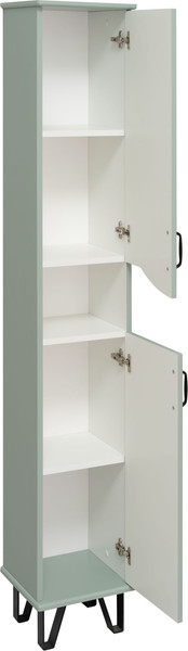 Изображение товара Шкаф-пенал для ванной Runo Марсель 30 правый (напольный, мята)