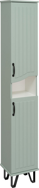 Изображение товара Шкаф-пенал для ванной Runo Марсель 30 правый (напольный, мята)