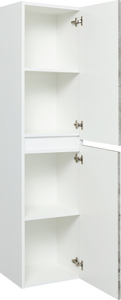 Изображение товара Шкаф-пенал для ванной Runo Манхэттен 35 (подвесной, серый бетон)