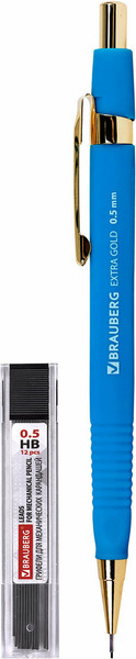 Изображение товара Механический карандаш Brauberg Extra Gold. С набором грифелей / 181964