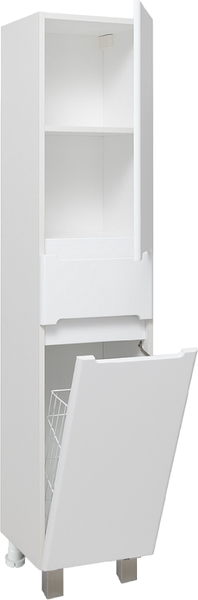 Изображение товара Шкаф-пенал для ванной Runo Парма 35 правый с корзиной (напольный/подвесной)