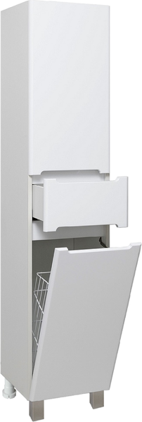 Изображение товара Шкаф-пенал для ванной Runo Парма 35 правый с корзиной (напольный/подвесной)