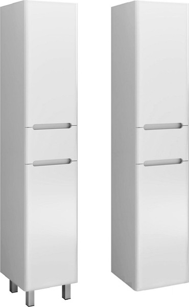 Изображение товара Шкаф-пенал для ванной Runo Парма 35 правый с корзиной (напольный/подвесной)