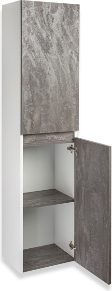 Изображение товара Шкаф-пенал для ванной Runo Бари (подвесной, железный камень)