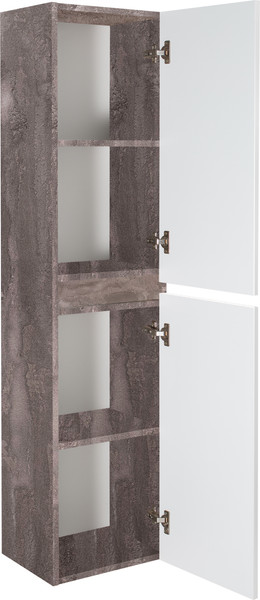 Изображение товара Шкаф-пенал для ванной Runo Модена (подвесной, железный камень)