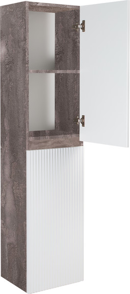 Изображение товара Шкаф-пенал для ванной Runo Модена (подвесной, железный камень)