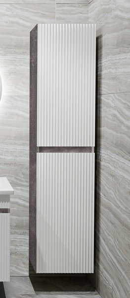 Изображение товара Шкаф-пенал для ванной Runo Модена (подвесной, железный камень)