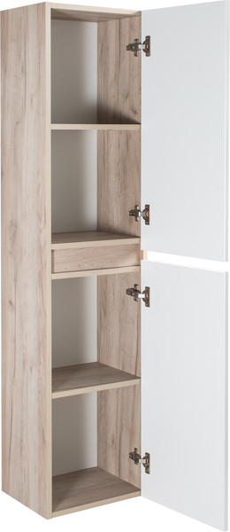 Изображение товара Шкаф-пенал для ванной Runo Модена (подвесной, крафтовый дуб)