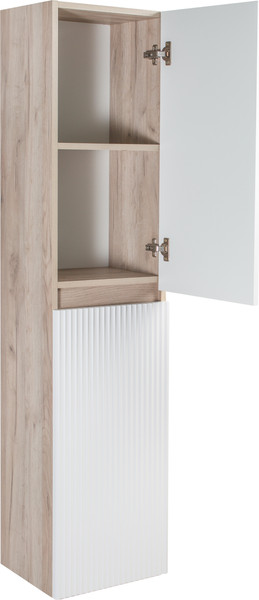 Изображение товара Шкаф-пенал для ванной Runo Модена (подвесной, крафтовый дуб)