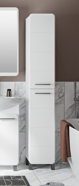 Изображение товара Шкаф-пенал для ванной Runo Эрика 30 (напольный, белый)