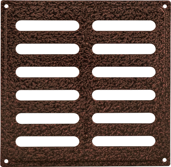 Изображение товара Решетка вентиляционная Нора-М 200x200 с заслонкой (кожа/медь)