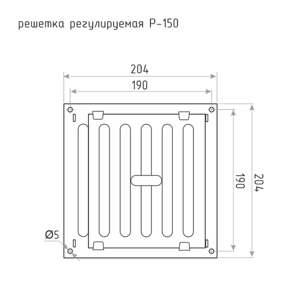 Изображение товара Решетка вентиляционная Нора-М Р-150 / 17279 (медь)