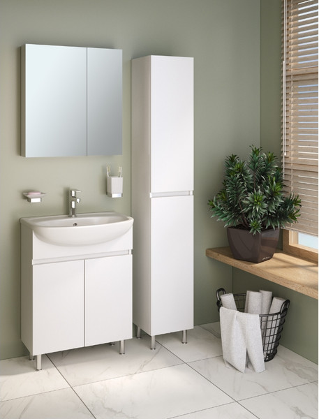 Изображение товара Тумба под умывальник Runo Лада 60 (напольная, белый)