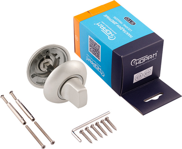 Изображение товара Фиксатор дверной защелки Нора-М НФ-А (белый жемчуг)