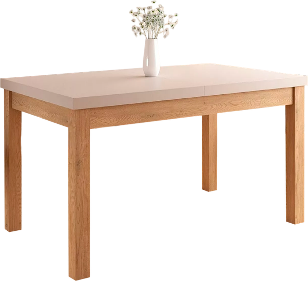 Изображение товара Обеденный стол Signal Presto 140-218x80 (кашемир/дуб кремона)