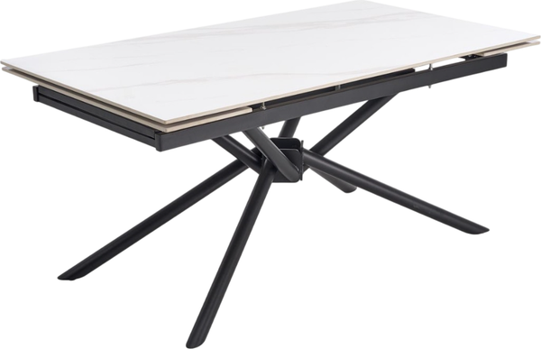 Изображение товара Обеденный стол Halmar Vitorino (белый мрамор/черный)