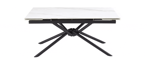 Изображение товара Обеденный стол Halmar Vitorino (белый мрамор/черный)