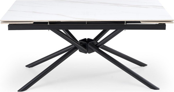 Изображение товара Обеденный стол Halmar Vitorino (белый мрамор/черный)