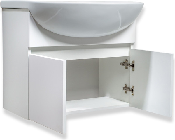 Изображение товара Тумба под умывальник Runo Лада 50 (подвесная, белый)