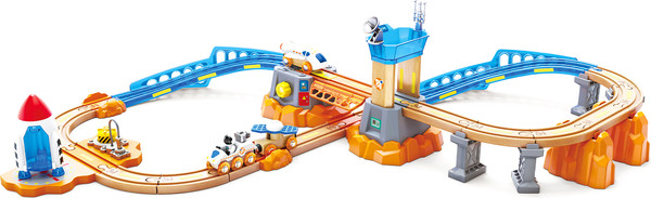 Изображение товара Железная дорога игрушечная Hape Космос Марсианская железная дорога / E3798_HP