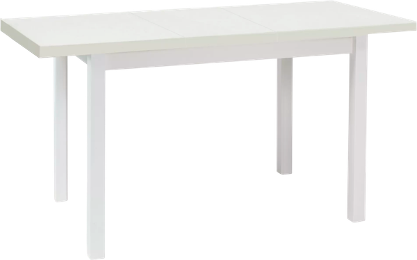 Изображение товара Обеденный стол Signal Adam 90-125x65 (белый матовый/белый матовый)