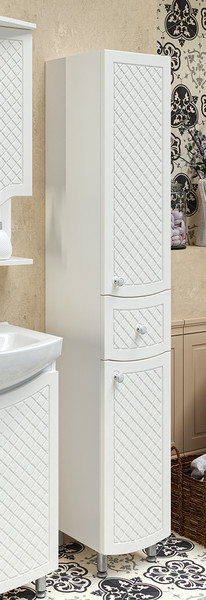 Изображение товара Шкаф-пенал для ванной Runo Милано 30 правый (напольный)